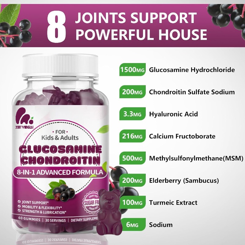 Glucosamine Chondroitin Joint - Permen kenyal glukosamin kondroitin mengandung suplemen
