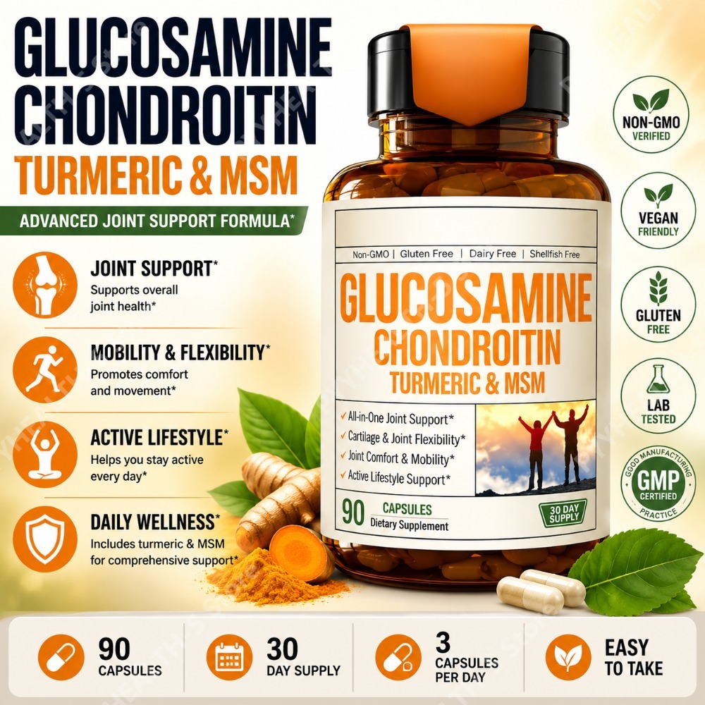 Glucosamine Chondroitin Joint - Kapsul Glukosamin Kondroitin MSM dengan Kunyit