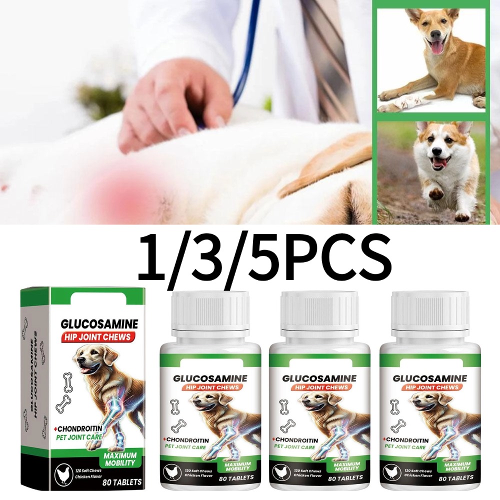 Glucosamine Chondroitin Joint - 80 Tablet Penunjang Sendi Anjing Perawatan