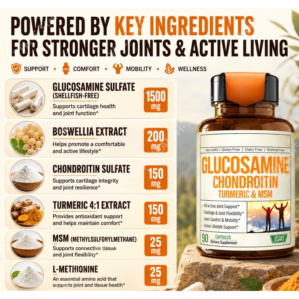 Kapsul Glukosamin Kondroitin M - Glucosamine Chondroitin Joint ulasan dan harga