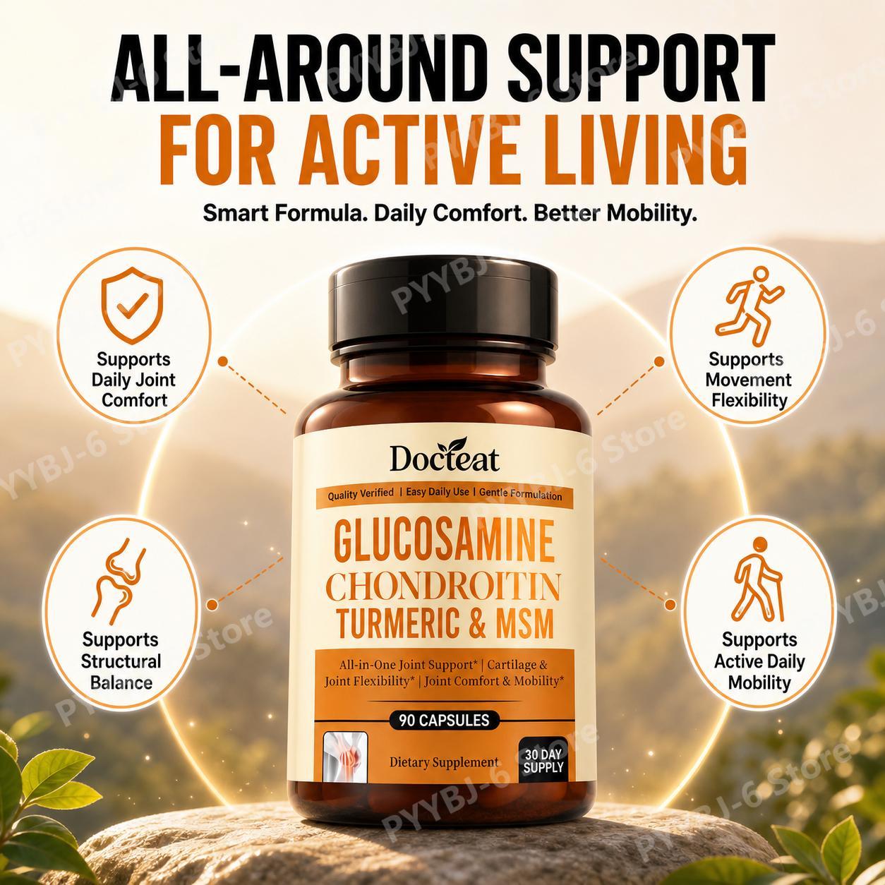 Kapsul Docteat Glukosamin Kond - Glucosamine Chondroitin Joint ulasan dan harga